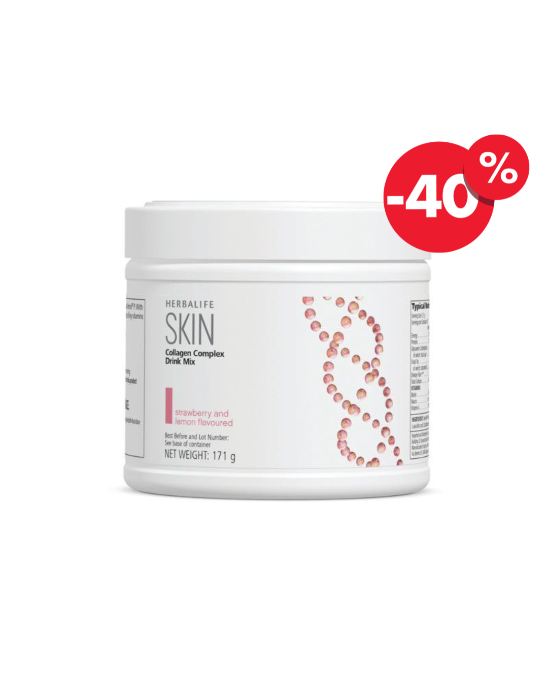 Herbalife Kollagén Bőrerősítő eper és citrom 171 g