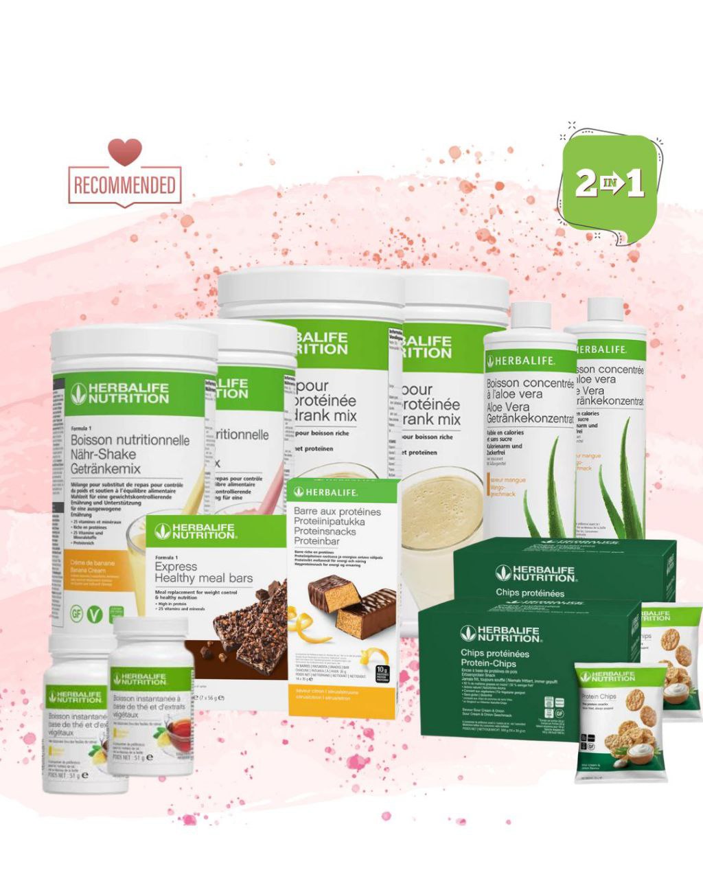 Petit déjeuner complet Herbalife