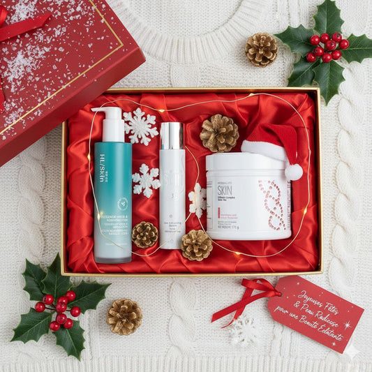 Christmas gifts - Skin 7. Kit avec collagène, sérum anti-rides et crème pour le corps (nouveau) (Copia)